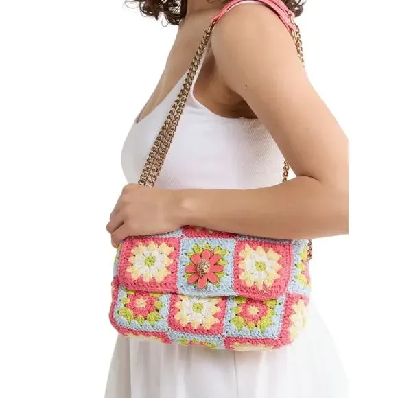 Kurt Geiger London Medium Kensington Crochet Shoulder Bag NWT - Picture 2 of 6